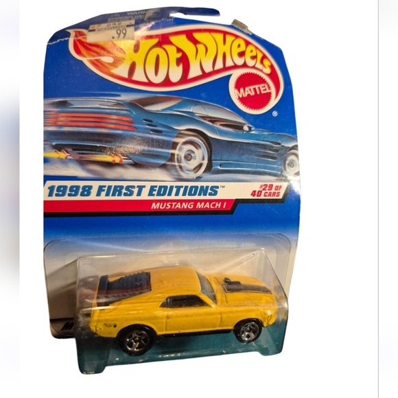 Hot Wheels Other - Yellow Mustang Mach 1 Toy Car